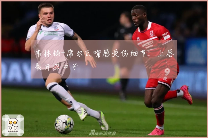 韦林顿-席尔瓦嘴唇受伤细节：上唇裂开深口子